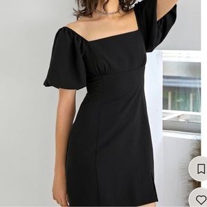 J.ING - black sleeve mini dress 
Size small (s) / BRAND NEW W TAGS!